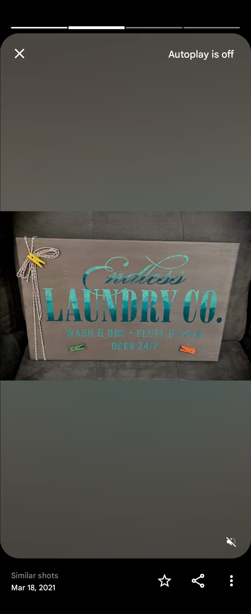"Endless Laundry Co." Sign